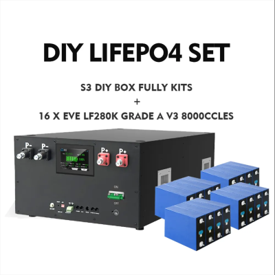 USA Stock Docan Apex DIY LifePo4 15KWH Assembled Battery Packs with JK PB2A16S20P BMS, with DC air breaker