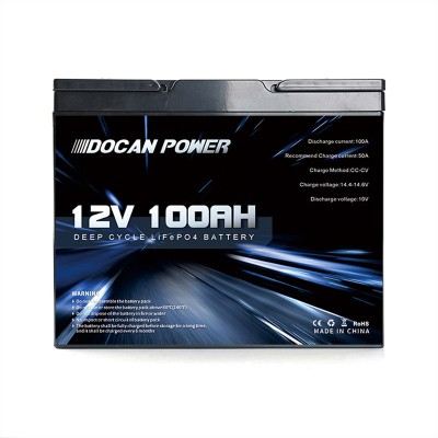 US Stock 12.8V 100Ah battery pack with JBD 4S 100A BMS