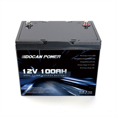 US Stock 12.8V 100Ah battery pack with JBD 4S 100A BMS