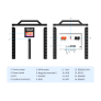 US Stock Docan Panda 51.2V 942Ah 48KWH Lifepo4 Battery packs with 300A wifi BMS, 300A DC breaker and touch Screen