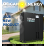 Germany stock Docan Noon 51.2V 300Ah 15kWh Moveable Battery Pack with 200A BMS and Touch Screen, Wifi and Bluetooth, 2A active balance function