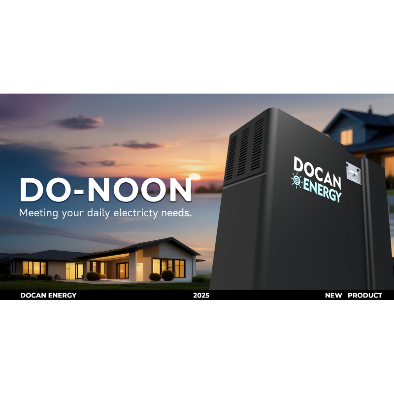 Germany stock Docan Noon 51.2V 300Ah 15kWh Moveable Battery Pack with 200A BMS and Touch Screen, Wifi and Bluetooth, 2A active balance function