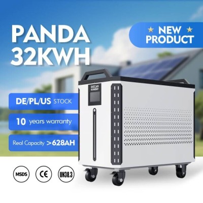 EU Stock Docan Panda 32KWH Lifepo4 Battery packs with 200A wifi BMS, touch Screen