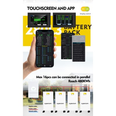 EU Stock Docan Apex DIY Lifepo4 15KWH Assembled L3 vertical Battery packs with JK PB2A16S20P BMS