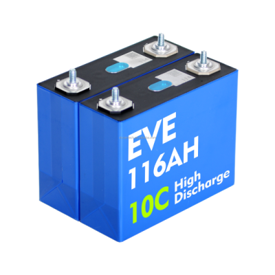 TX Pickup / Door Delivery USA Stock EVE LF116 3.2V 116Ah Grade A LiFePO4 Cell with Laser-Welded M6 Studs