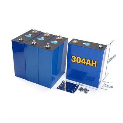 China Stock EVE LF304 320Ah LiFePO4 3.2V Prismatic Cell with Laser-Welded M6 Studs