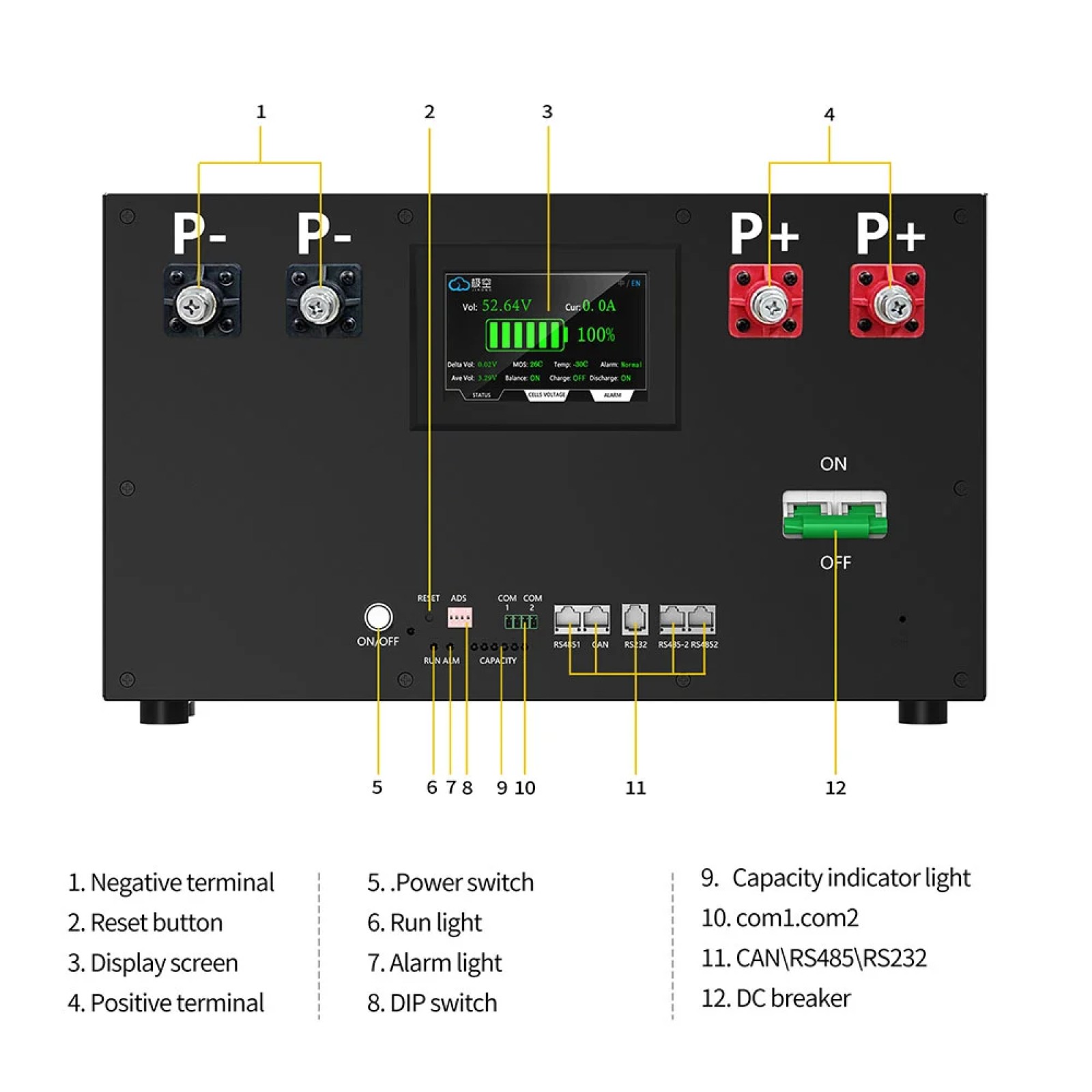 Apexium 280 DIY LiFePO4 Battery Box with JK 200A BMS