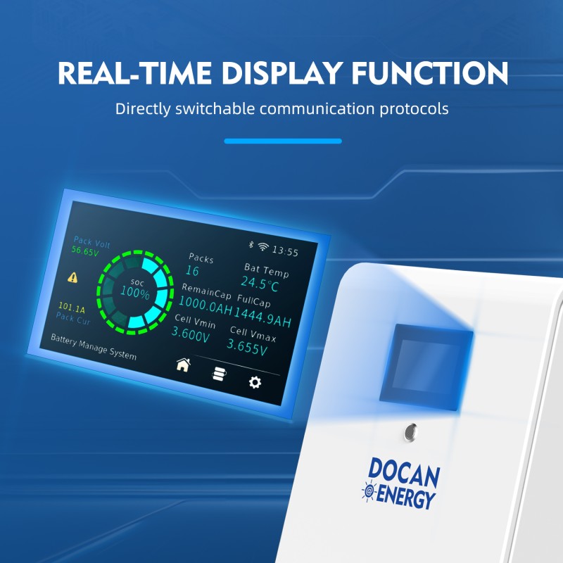 EU Stock Docan MOON 32kWh 51.2V 628Ah LiFePO4 Battery Pack EU Stock Docan MOON 32kWh 51.2V 628Ah LiFePO4 Battery Pack