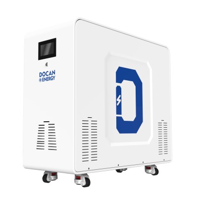 China Stock Docan MOON 48kWh 51.2V 942Ah Vertical Moveable LiFePO4 Battery Pack with Daren 200A BMS and Touch Screen
